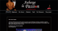 Desktop Screenshot of clubechangiste-aubergelapassion.com