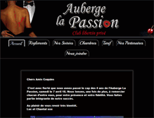 Tablet Screenshot of clubechangiste-aubergelapassion.com